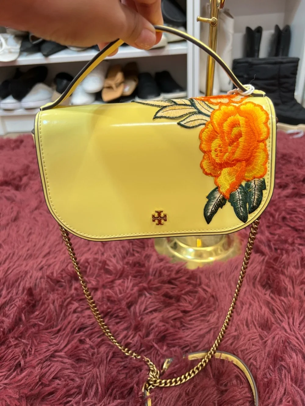 🔥🔥 Tory Burch brand new 2 way bag with beautiful embroidery - Picture 5 of 12